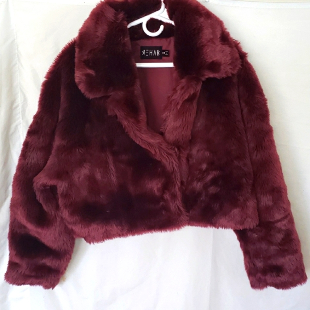 REHAB faux fur coat S/M